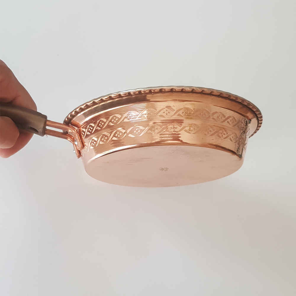 Price and Buy Handcrafted Persian Copper Frying Pan – Abbasi Design - Image 3