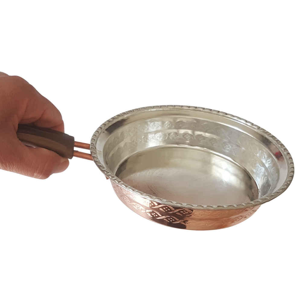 Price and Buy Handcrafted Persian Copper Frying Pan – Abbasi Design - Image 5