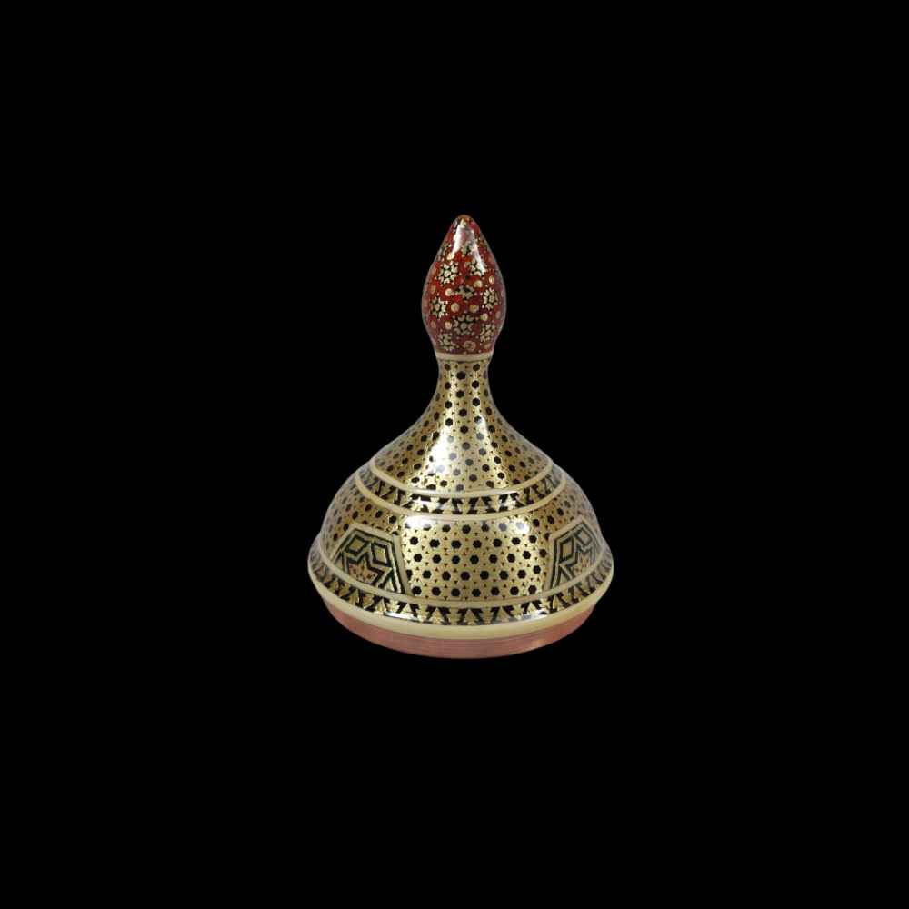 Price and Buy Handcrafted Persian Copper Sugar Bowl Decorated with Khatam Marquetry Art Ghandoon - Image 4