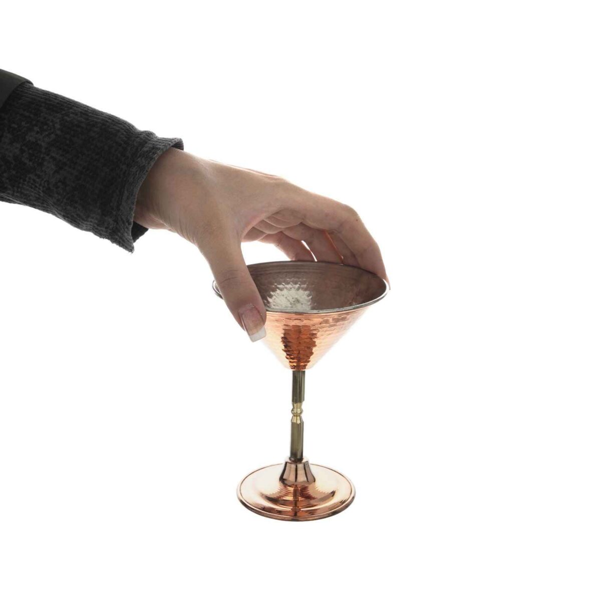 Price and Buy Handcrafted Persian Copper Wine Glass Stemware – Hammered Model Asal - Image 3