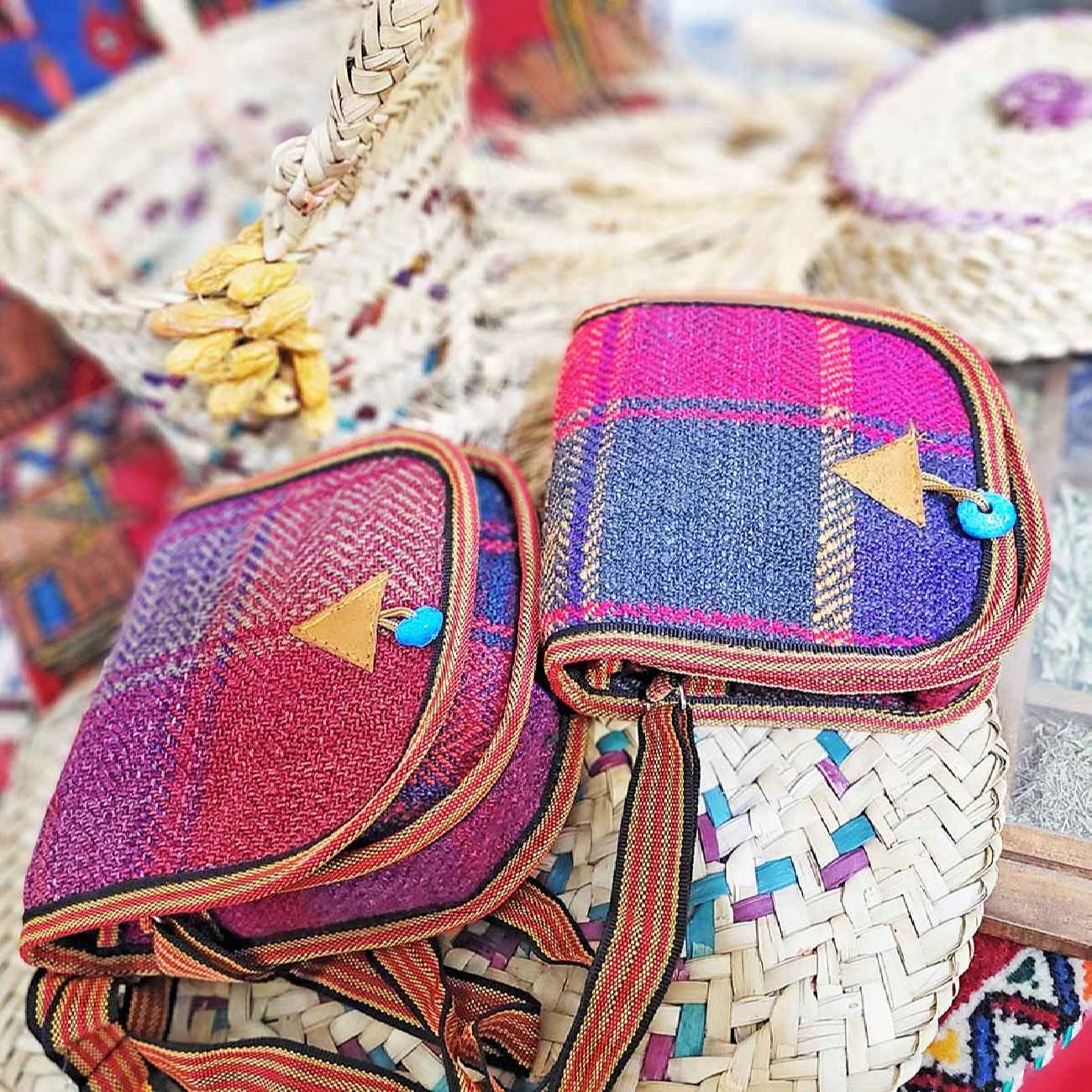 Price and Buy Handcrafted Persian Crossbody Shoulder Jajim Bag Pink - Image 7