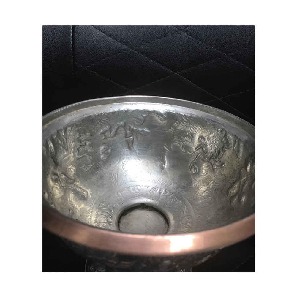 Price and Buy Handcrafted Persian Engraved Copper Sugar Bowl Ahoo - Image 3