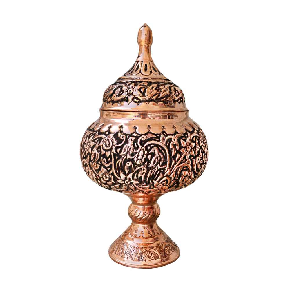 Price and Buy Handcrafted Persian Engraved Copper Sugar Bowl Arsalan