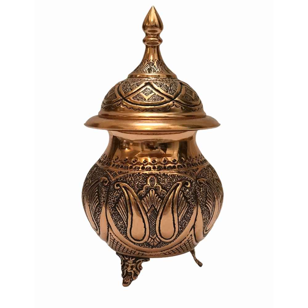 Price and Buy Handcrafted Persian Engraved Copper Sugar Bowl Atash