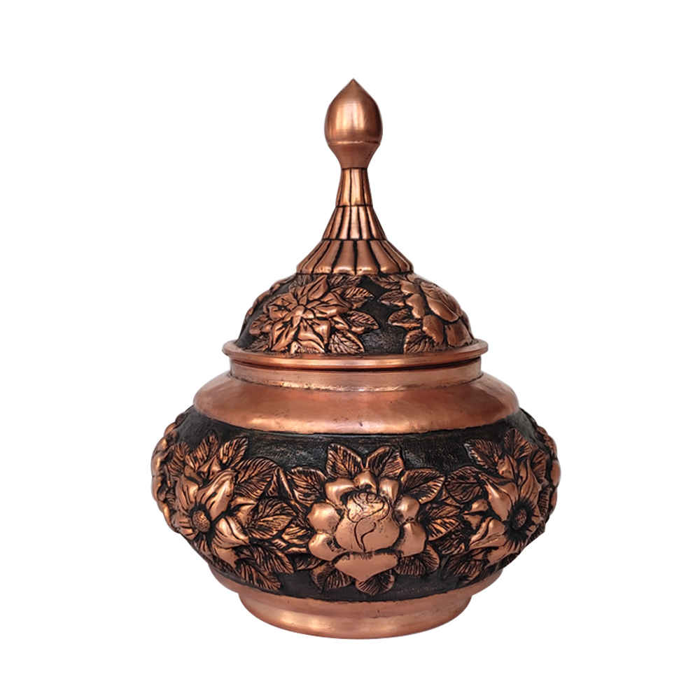 Price and Buy Handcrafted Persian Engraved Copper Sugar Bowl Homa