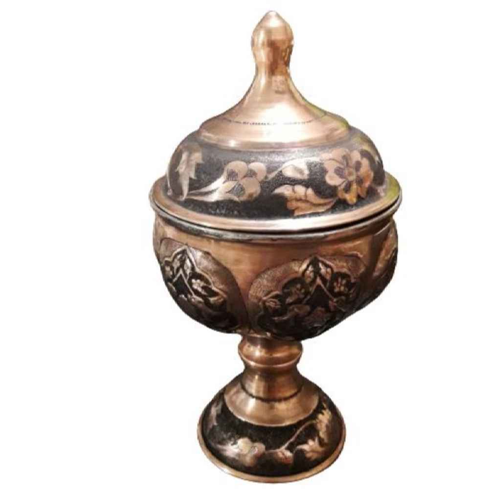Price and Buy Handcrafted Persian Engraved Copper Sugar Bowl Pars - Image 3