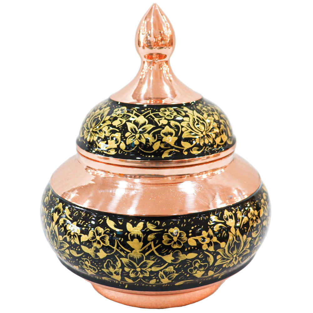 Price and Buy Handcrafted Persian Engraved Copper Sugar Bowl Tashir