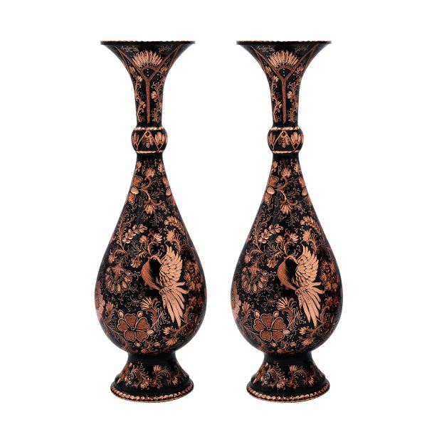 Price and Buy Handcrafted Persian Engraved Copper Vase Decorative – Set of 2_68f61d41bdebe.jpeg Price and Buy Handcrafted Persian Engraved Copper Vase Decorative – Set of 2