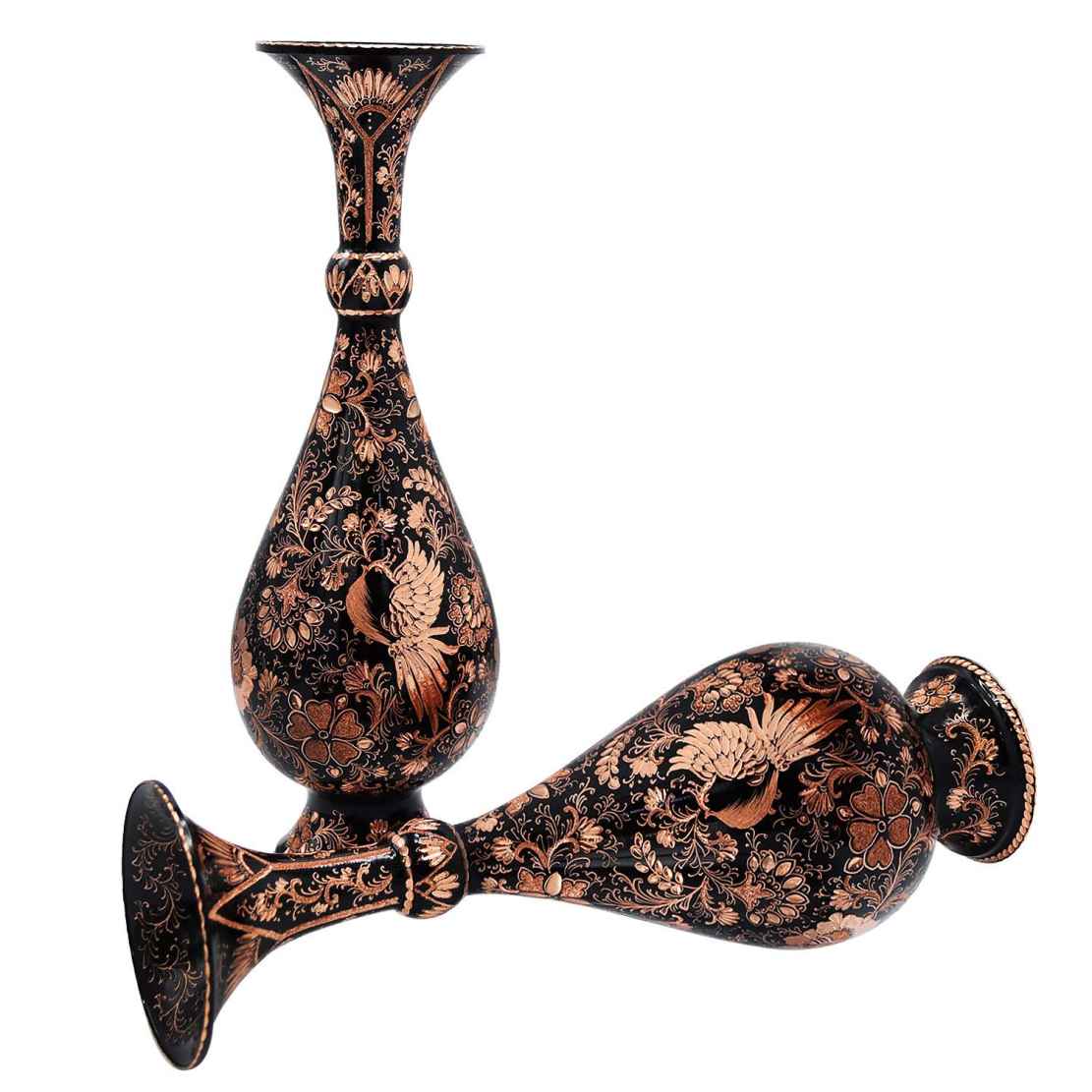 Price and Buy Handcrafted Persian Engraved Copper Vase Decorative – Set of 2 - Image 3