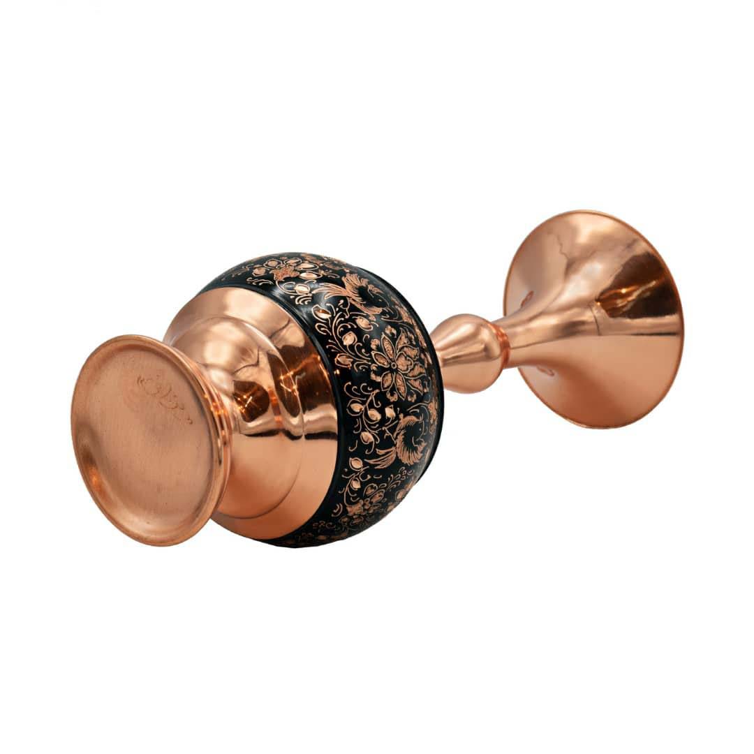 Price and Buy Handcrafted Persian Engraved Copper Vase Decorative with Ghalamzani Design - Image 3