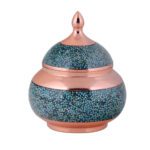 Price and Buy Handcrafted Persian Inlaid Turquoise Copper Sugar Bowl Aseman