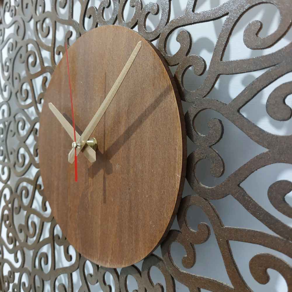 Price and Buy Handcrafted Persian Inlaid Wood Wall Clock Model Choobi - Image 3