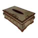 Price and Buy Handcrafted Persian Khatamkari Waste Basket and Tissue Box Set - Image 3