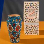 Price and Buy Handcrafted Persian Pottery Pen Holder for Desk – Minakari Enameled - Image 3