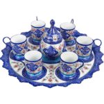 Price and Buy Handcrafted Persian Tea Set – Minakari Enameled Suitable for Gift & Home Decor