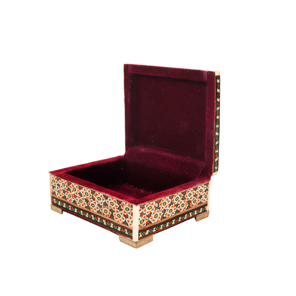 Price and Buy Handcrafted Persian Wooden Jewelry Box with Khatam Flowers - Image 5