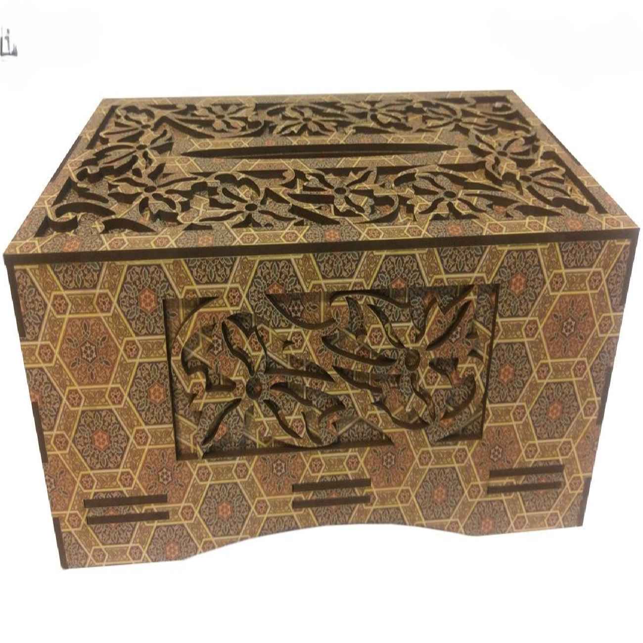 Price and Buy Handcrafted Persian Wooden Tissue Box with Khatamkari Design - Image 3