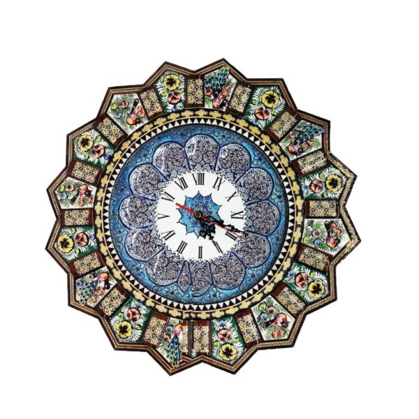 Price and Buy Handcrafted Persian Wooden Wall Clock – Khatam Marquetry Art, Banoo_68fbfe7805469.jpeg Price and Buy Handcrafted Persian Wooden Wall Clock – Khatam Marquetry Art, Banoo