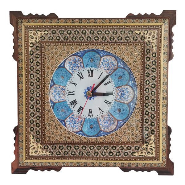 Price and Buy Handcrafted Persian Wooden Wall Clock – Khatam Marquetry Art, Mahla