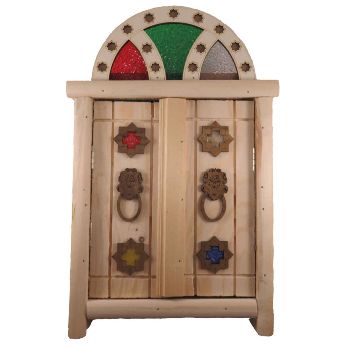 Price and Buy Handcrafted Persian Wooden Wall Key Holder with Traditional Style Door Design