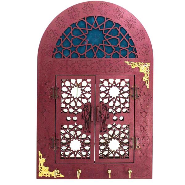 Price and Buy Handcrafted Persian Wooden Wall Key Holder with Traditional Style in Magenta_68fe85d77603a.jpeg Price and Buy Handcrafted Persian Wooden Wall Key Holder with Traditional Style in Magenta