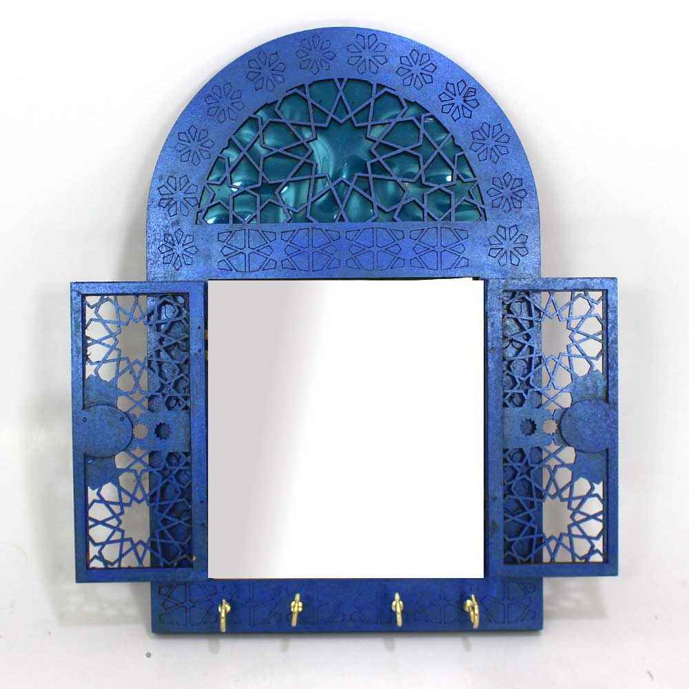 Price and Buy Handcrafted Persian Wooden Wall Key Holder with Traditional Style in Magenta - Image 5