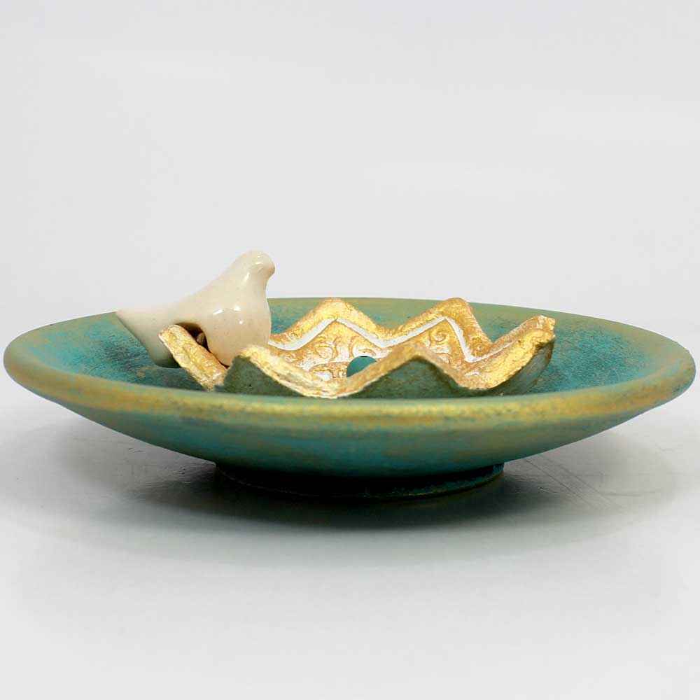 Price and Buy Handcrafted Pottery Incense Holder – Bird Design - Image 3