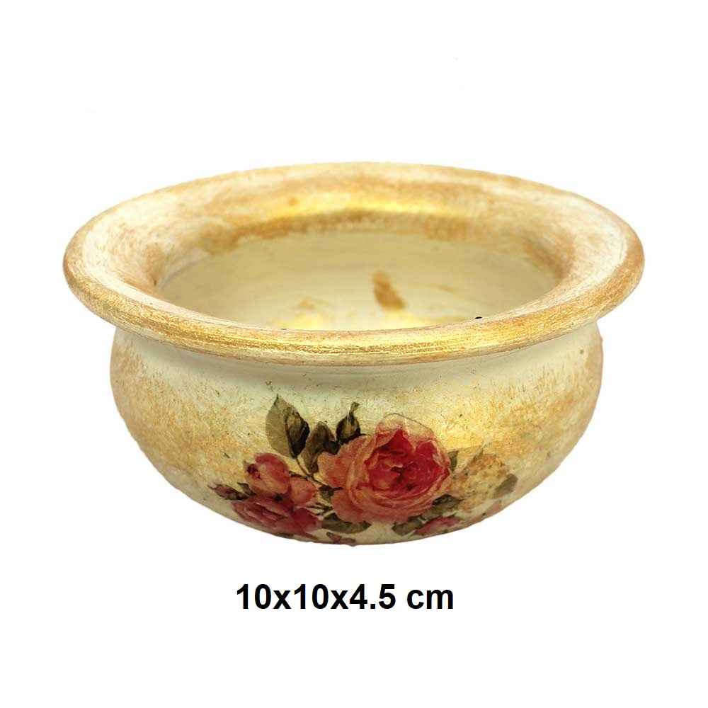 Price and Buy Handcrafted Pottery Incense Holder – Flowers Design - Image 4