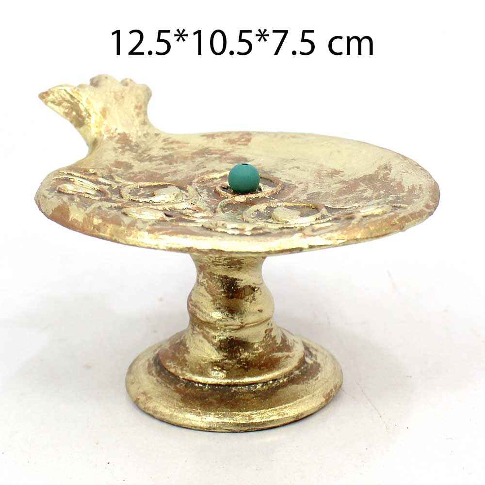 Price and Buy Handcrafted Pottery Incense Holder – Pomegranate Design with Base - Image 3