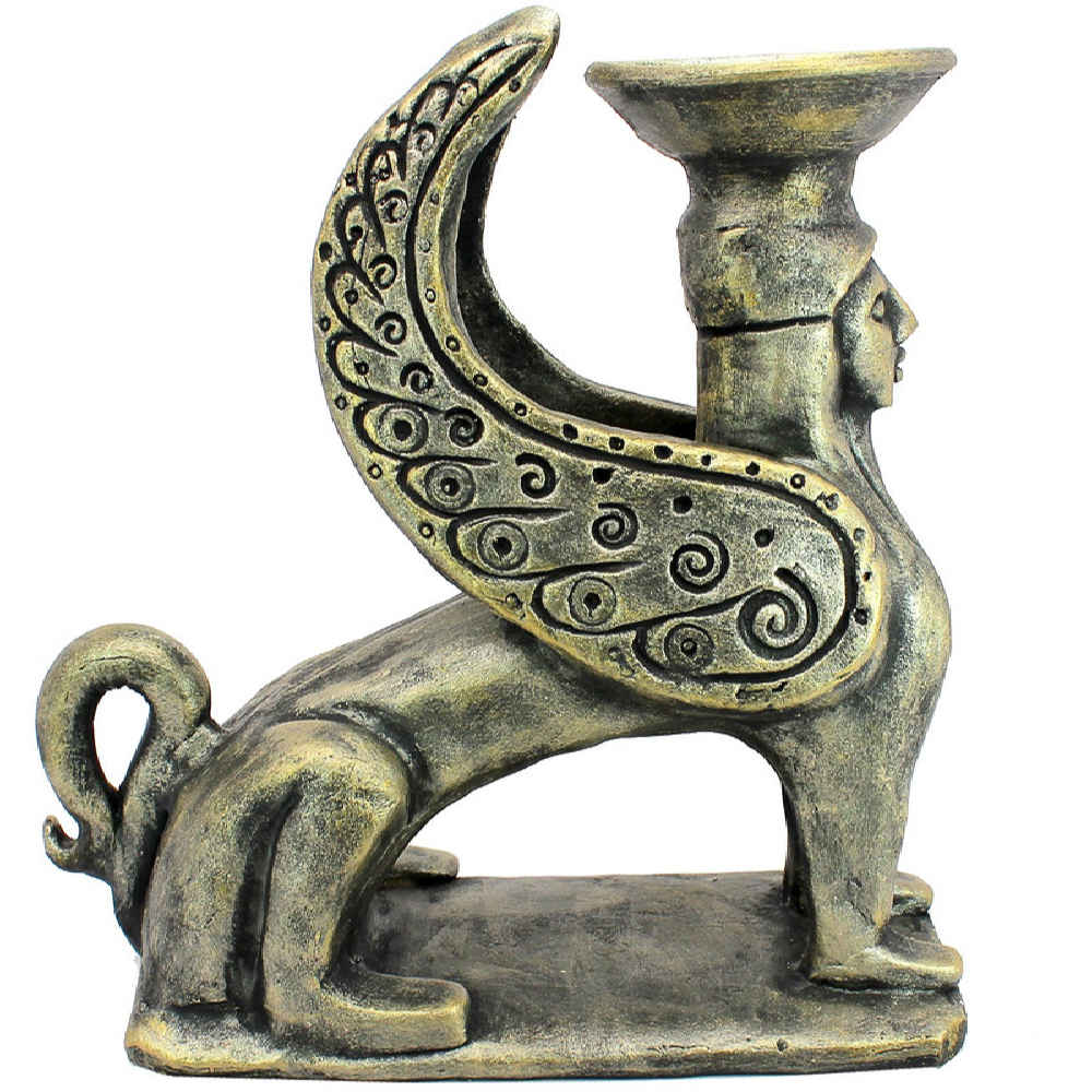 Price and Buy Handcrafted Pottery Incense Sculpture – Sphinx Design