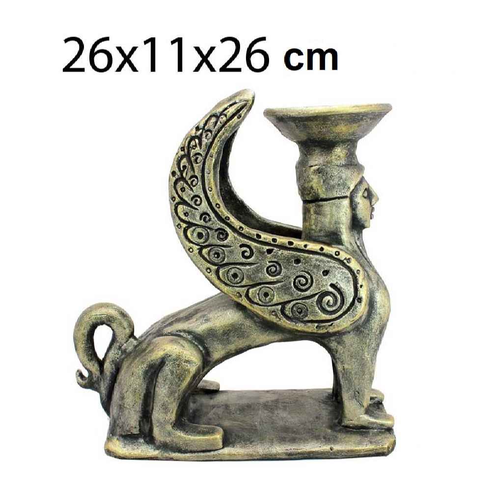 Price and Buy Handcrafted Pottery Incense Sculpture – Sphinx Design - Image 3