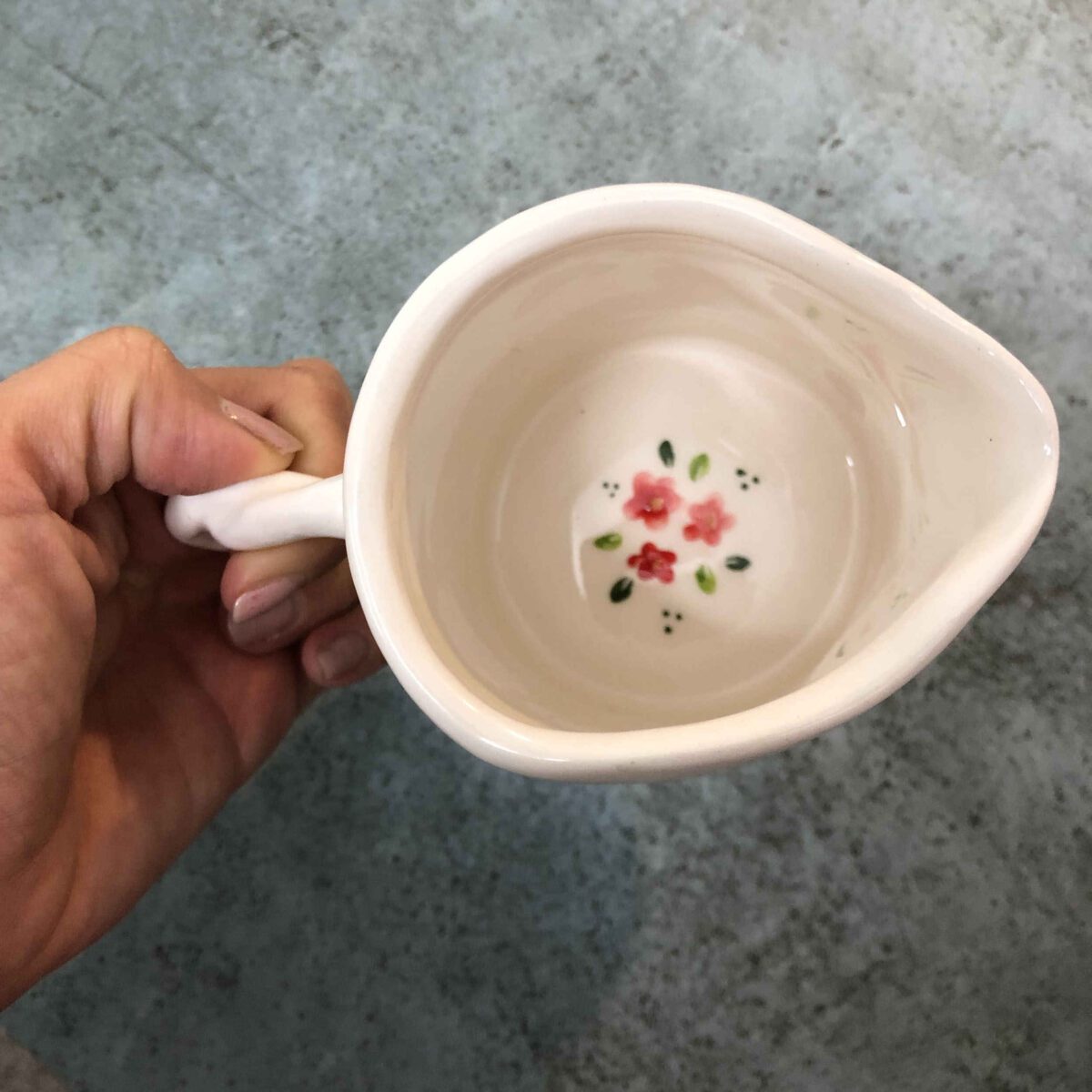Price and Buy Handcrafted Pottery Pitcher with Flower Pattern Model Mini - Image 4