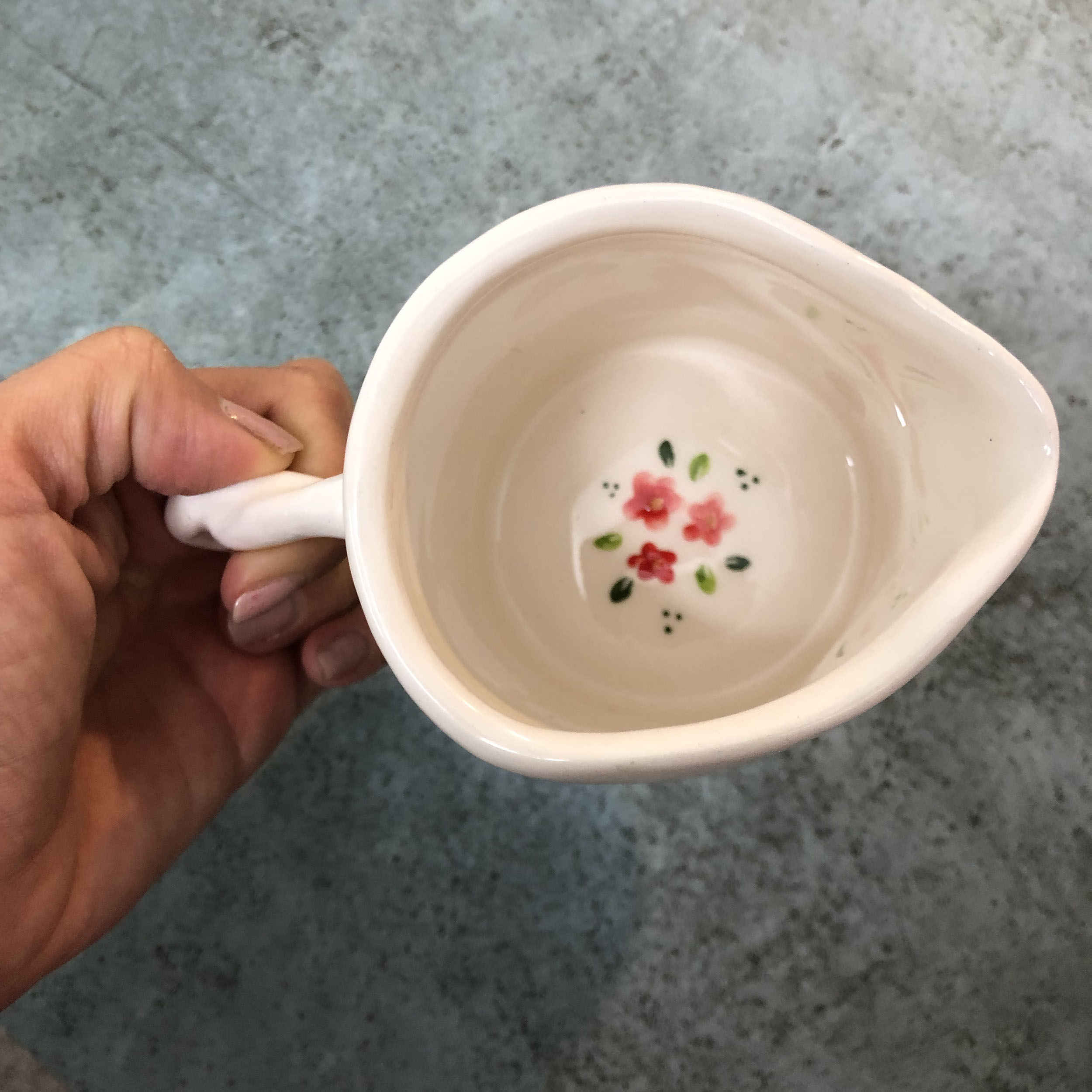 Price and Buy Handcrafted Pottery Pitcher with Flower Pattern Model Mini - Image 4