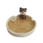 Price and Buy Handcrafted Premium Ceramic Ashtrays Bear & Flower Design