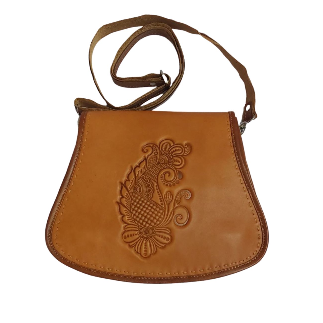 Price and Buy Handcrafted Real Leather Boho Shoulder Bag – Stylish & Durable Artisan Design