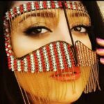 Price and Buy Handcrafted Rhinestone Battoulah Mask – Gulf Burqa Rangi - Image 3
