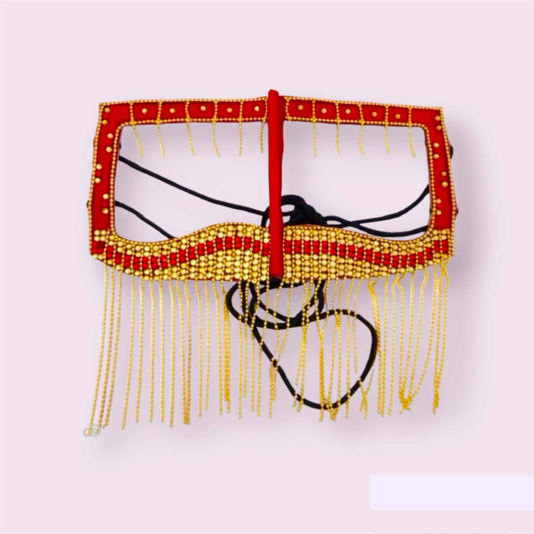 Price and Buy Handcrafted Rhinestone Battoulah Mask – Gulf Burqa - Image 4