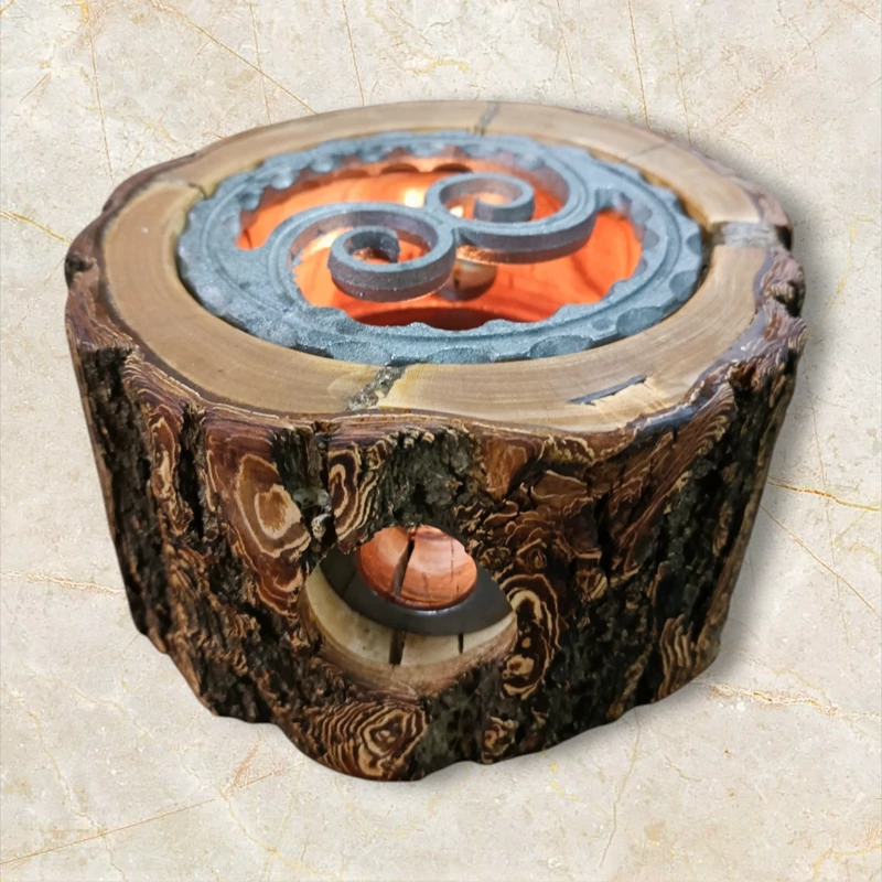 Price and Buy Handcrafted Rustic Wood & Cast Iron Teapot Warmer – Distressed, for Tea & Coffee_6903e7ebcc6de.webp Price and Buy Handcrafted Rustic Wood & Cast Iron Teapot Warmer – Distressed, for Tea & Coffee - Image 1