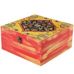 Price and Buy Handcrafted Tea Organizer with Persian Tile Pattern