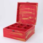 Price and Buy Handcrafted Tea Organizer with Persian Tile Pattern - Image 3