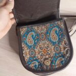 Price and Buy Handcrafted Termeh Round Bag with Heritage Persian Motifs - Image 8