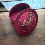 Price and Buy Handcrafted Velvet Fabric Jewelry Box with Stone Embroidery - Image 3
