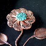 Price and Buy Handcrafted Wall Frame Turquoise Inlay Design – Flower Pot Model - Image 5