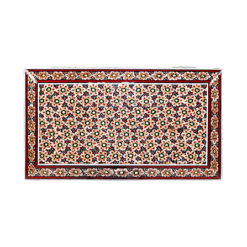 Price and Buy Handcrafted Wooden Jewelry Box with Decorative Persian Khatam Design - Image 7