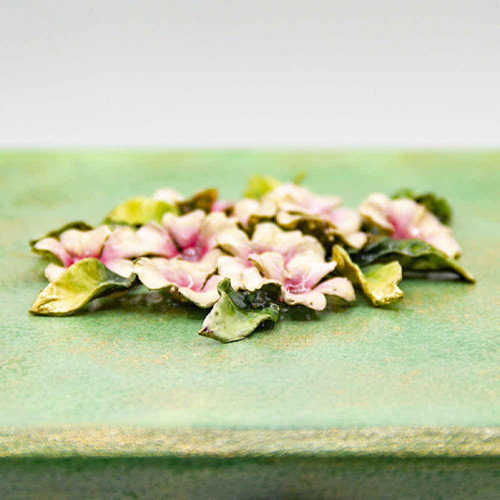 Price and Buy Handcrafted Wooden Jewelry Box with Decorative Pink Flowers - Image 3