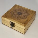 Price and Buy Handcrafted Wooden Jewelry Box with Geometric Engraving