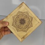 Price and Buy Handcrafted Wooden Jewelry Box with Geometric Engraving - Image 4