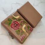 Price and Buy Handcrafted Wooden Jewelry Box with Painted Bird & Flower - Image 3