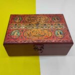 Price and Buy Handcrafted Wooden Jewelry Box with Persian-Inspired & Calligraphy Pattern