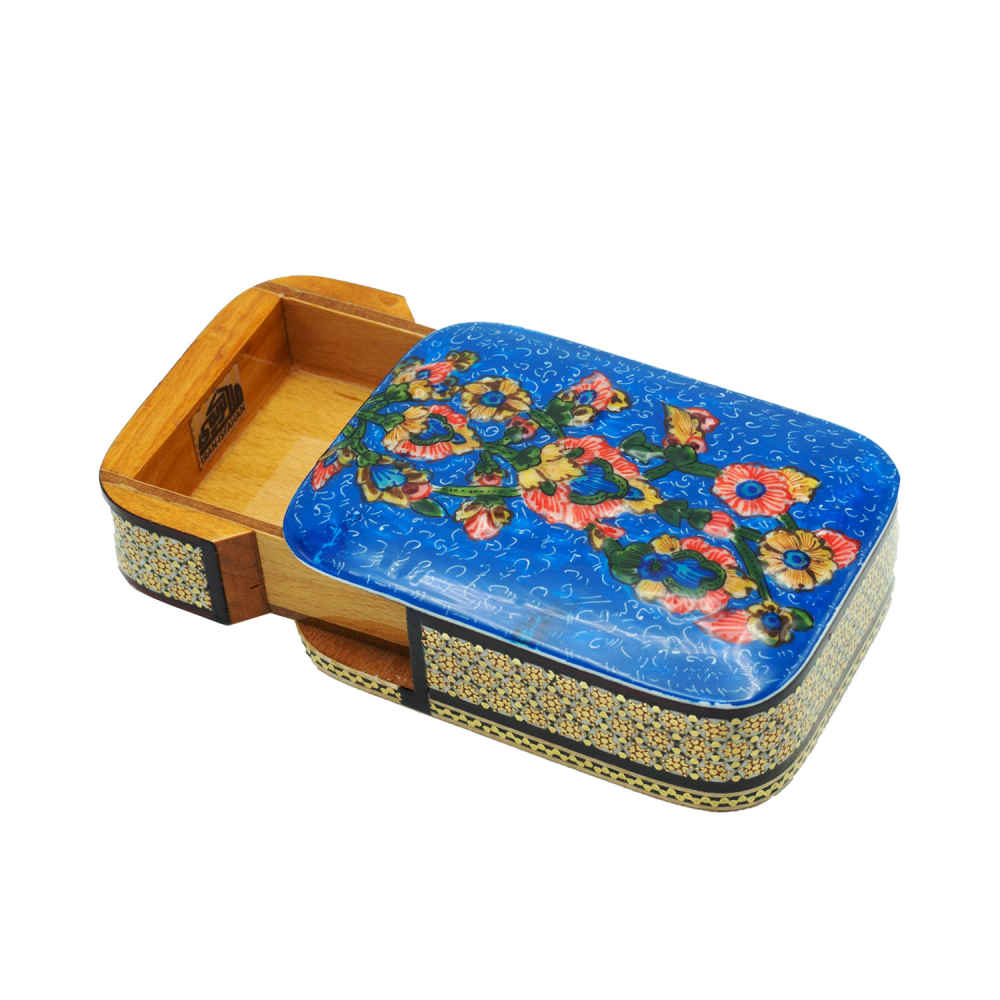 Price and Buy Handcrafted Wooden Jewelry Box with Persian-Inspired Pattern – Darya - Image 4